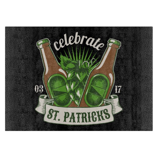 St. Patrick Day Schneidebrett (Vorderseite)