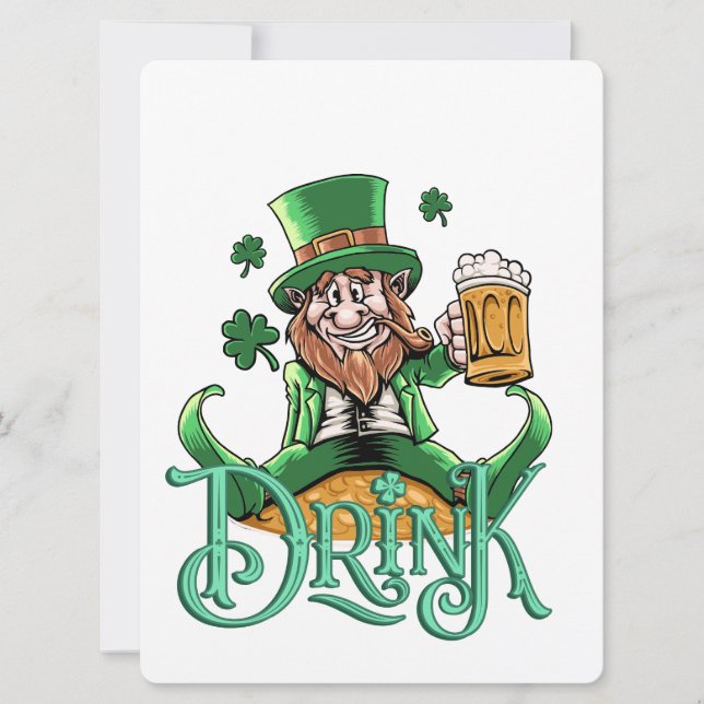 ST PATRICK DESIGN FEIERTAGSKARTE (Vorderseite)