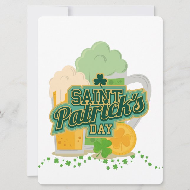 ST PATRICK DESIGN FEIERTAGSKARTE (Vorderseite)