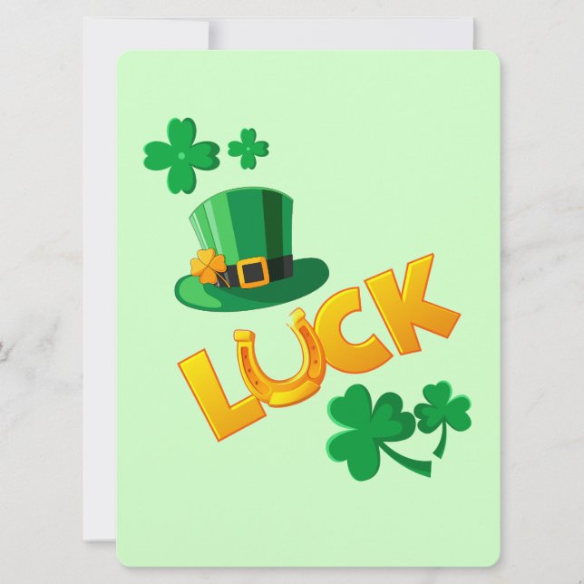 ST PATRICK DESIGN FEIERTAGSKARTE (Vorderseite)