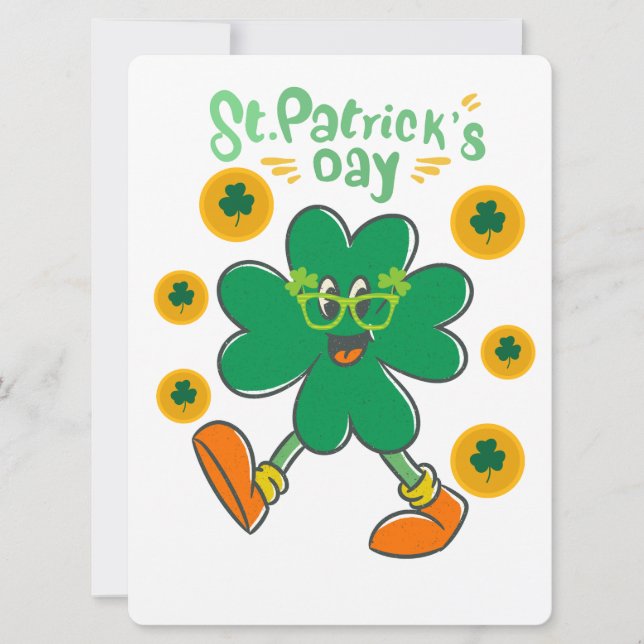 ST PATRICK DESIGN FEIERTAGSKARTE (Vorderseite)