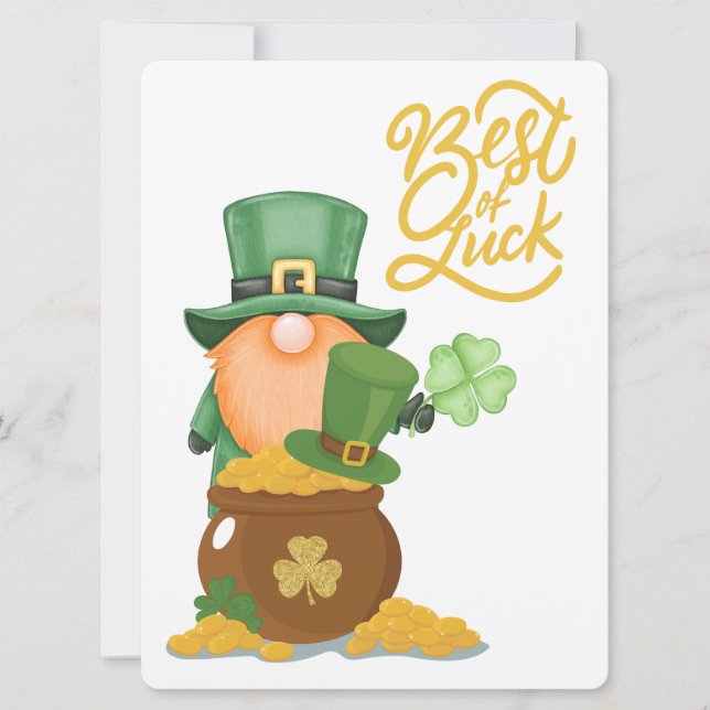 ST PATRICK DESIGN FEIERTAGSKARTE (Vorderseite)