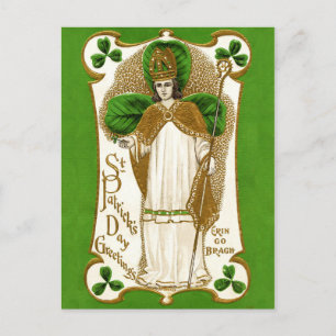 St. Patrick gefallen Postkarte