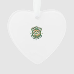 St. Patrick Glücklicher Irischer Katze Süße Katze Ornament