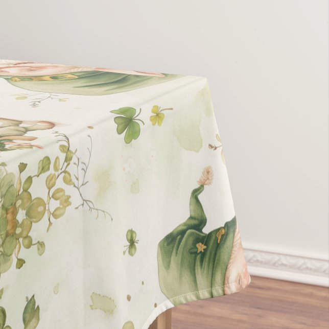 St Patrick Gnome Irish Coffee Pattern Tischdecke (Beispiel)