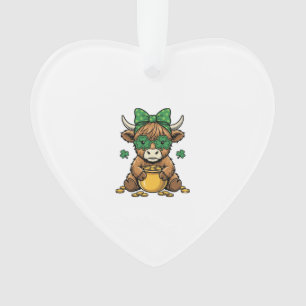 St. Patrick Highland-Kuh Topf des Goldes Vintage-K Ornament