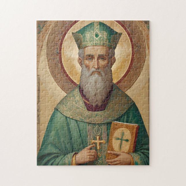 St Patrick Icon Puzzle - katholisch-orthodox Jigsa (Vertikal)