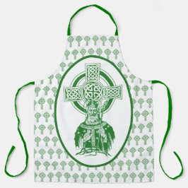 St. Patrick Irish Cross Kleeblatts Green Katholic Schürze