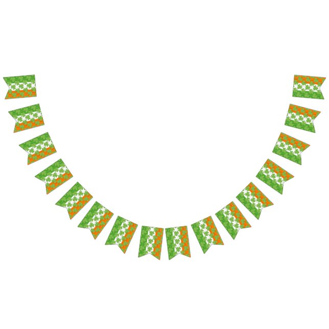 St. Patrick Irish Flag Kleeblatt Party Irland Wimpelkette (Alle)