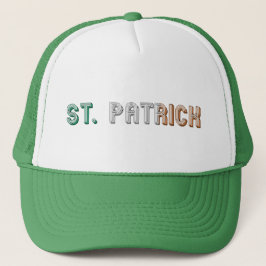 St. Patrick Irish Flag Typografy Ireland Funny Truckerkappe