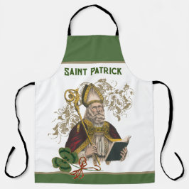 St. Patrick Irish Kleeblatts Green Gold Katholik Schürze