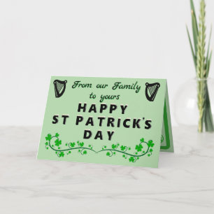 St. Patrick Klappkarte Karte