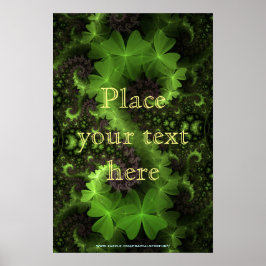 St Patrick Kleeblatt Field Poster