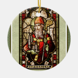 St. Patrick Kleeblatt Runde Keramik Keramik Ornament