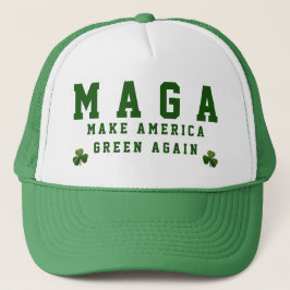St Patrick MAGA machen Amerika-Grün wieder Truckerkappe