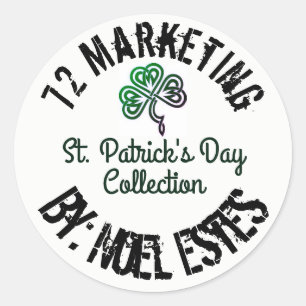St Patrick MARKETINGS-SAMMLUNG TAG72 Runder Aufkleber