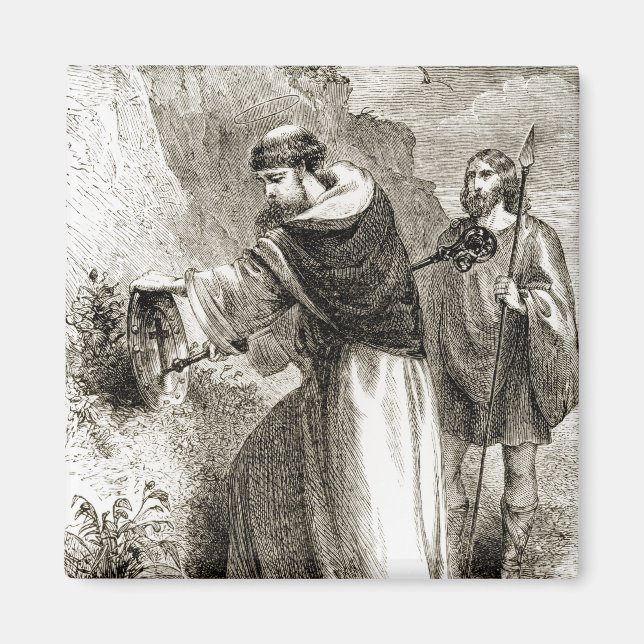 St. Patrick markiert Connals Schild mit dem Kreuz Magnet (Vorne)