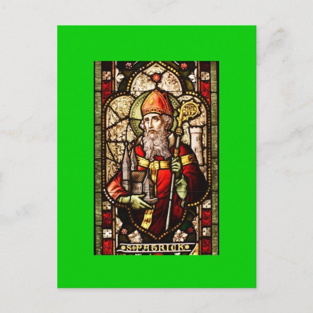 St. Patrick Patron of Ireland Postkarte (Vorderseite)