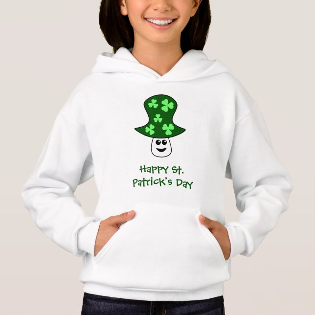 St Patrick Pilz-Sweatshirt (Kind) Hoodie (Vorderseite)