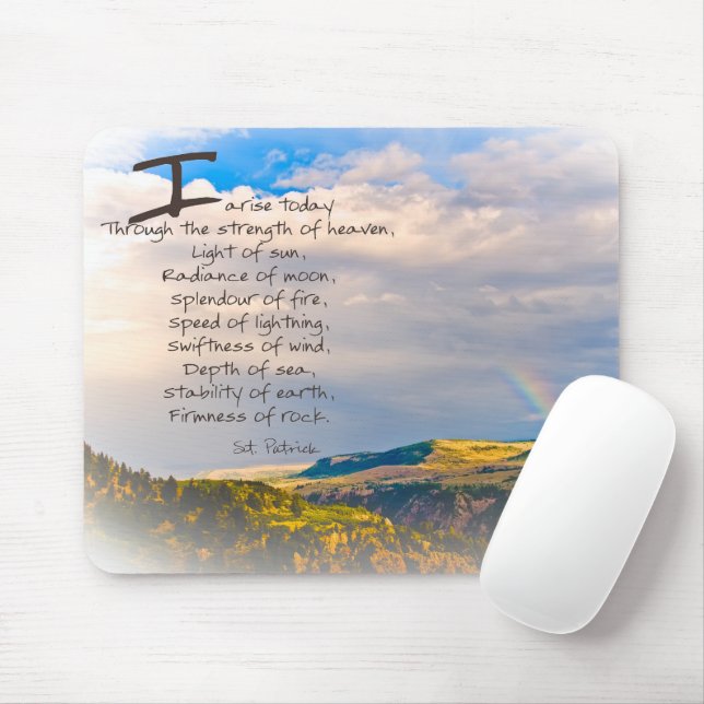 St Patrick Quote Mousepad (Mit Mouse)