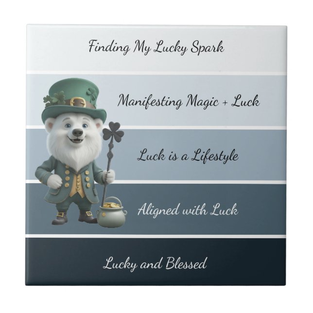 St. Patrick’s Affirmation Fliese (Vorderseite)