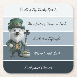 St. Patrick’s Affirmation Rechteckiger Pappuntersetzer