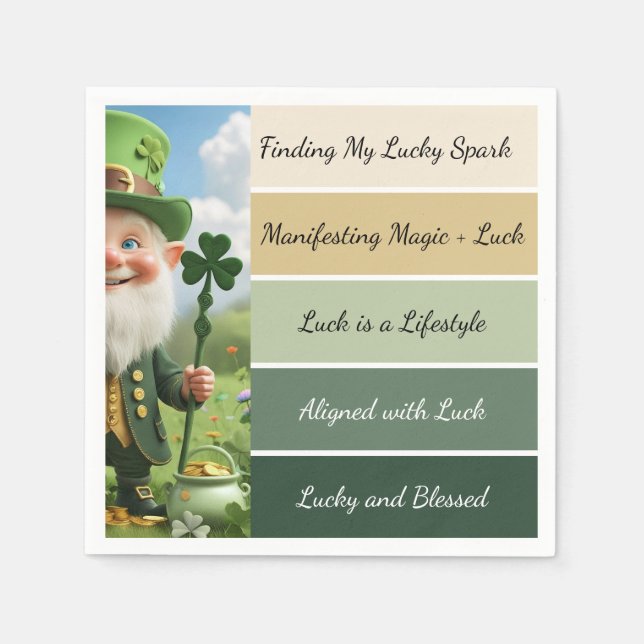 St. Patrick’s Affirmation Serviette (Vorderseite)