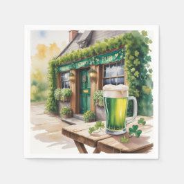 St Patrick’s Day Bar Pub Party Serviette