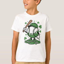 St. Patrick’s Day Baseball Ice cream Kid  T-Shirt