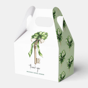 St. Patrick’s Day Brautparty Gold Schlüssel und Kl Geschenkschachtel