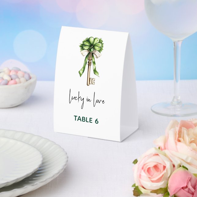 St. Patrick’s Day Bridal Shower Tischaufsteller (In Situ (Hochzeit))