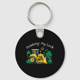 St. Patrick’s Day Bulldozer Spaß Bau Kinder Schlüsselanhänger