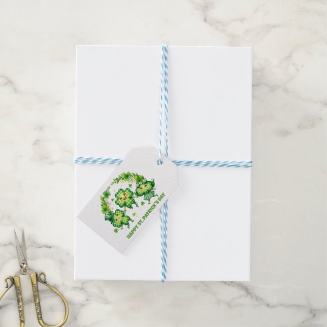 St. Patrick’s Day feiern Geschenkanhänger (Mit Garn)