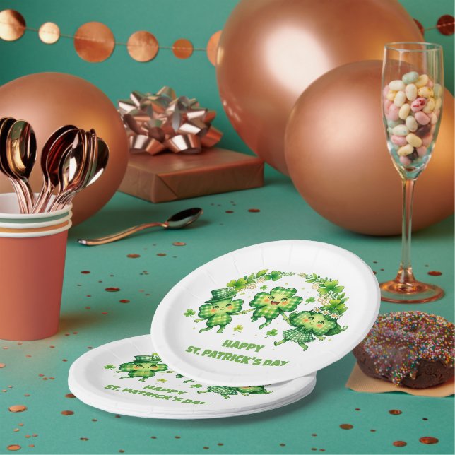 St. Patrick’s Day feiern Pappteller (Multi)