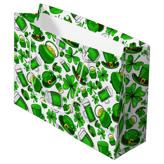 St. Patrick’s Day Geschenktüte (Vorderseite Schrägansicht)