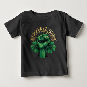 St. Patrick’s Day Glück der Iren Faust Shamrock Baby T-shirt