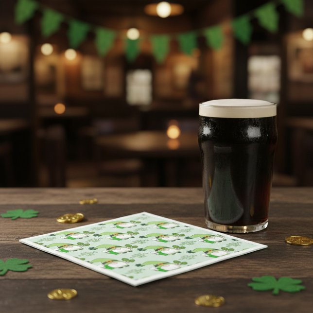 St. Patrick’s Day Gnom-Napkins Serviette (Von Creator hochgeladen)