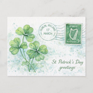 St. Patrick’s Day Grußkarte aus Dublin Feiertagspostkarte