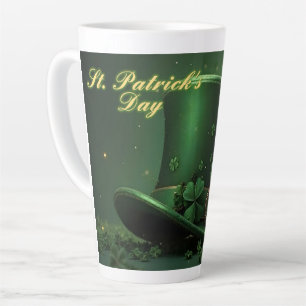 St. Patrick’s Day Hut und Shamrock-Design Milchtasse