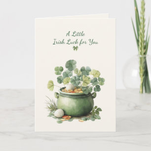 St. Patrick’s Day Irisches Glück Kleeblatt Grußkar Karte