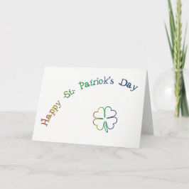St. Patrick’s Day Irish Blessing Poem-Rainbow Karte