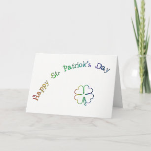 St. Patrick’s Day Irish Blessing Poem-Rainbow Karte