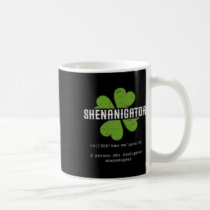 St Patrick`s Day Irish Shenanigator Lucky Fun Clo Kaffeetasse