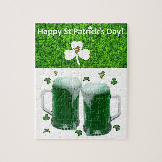 St. Patrick’s Day Jigsaw Puzzle Beer (Vertikal)