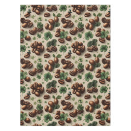 St. Patrick’s Day Kaffee & Shamrock-Muster Tischdecke