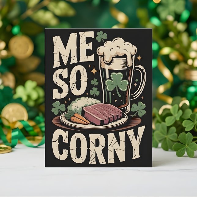 St. Patrick’s Day Karte Irisches Abendessen Humor (Von Creator hochgeladen)