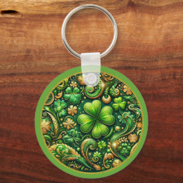 St. Patrick’s Day Kleeblatt-Design Schlüsselanhänger