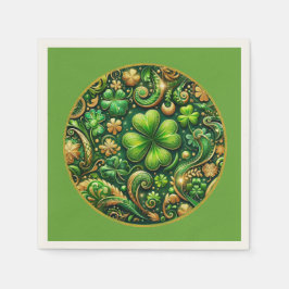 St. Patrick’s Day Kleeblatt-Design  Serviette