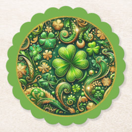 St. Patrick’s Day Kleeblatt-Design  Untersetzer