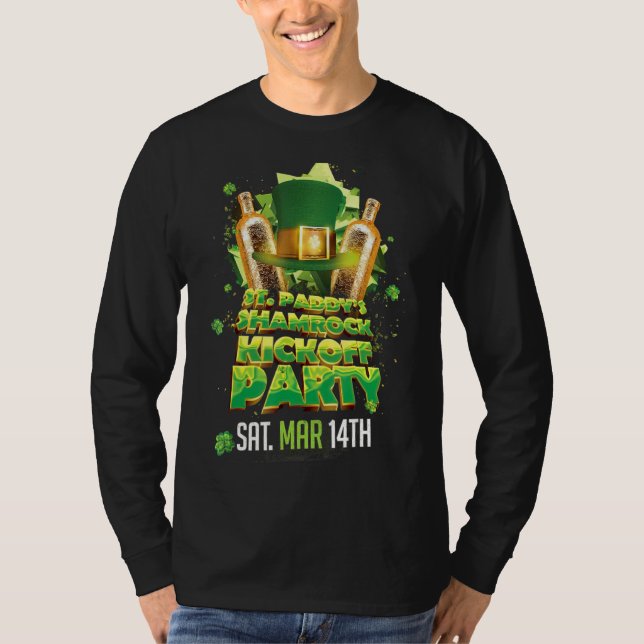 St Patrick S Day Kleeblatt Kickoff T-Shirt (Vorderseite)